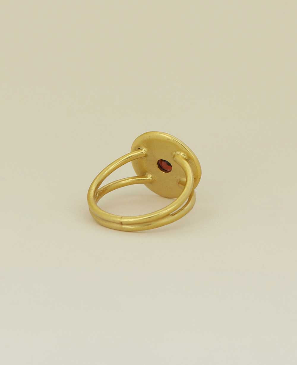 Gold Plate Brass Ring
