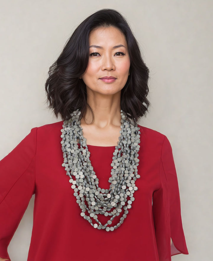 Grey Handmade Necklace