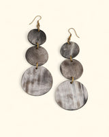 Handmade cascading horn earrings from Kenya