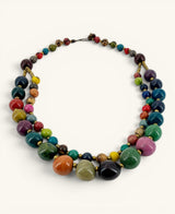 Acai & Pambil Seed Beaded Double-Strand Necklace