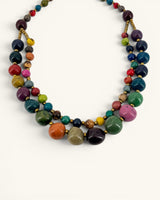 Acai & Pambil Seed Beaded Double-Strand Necklace