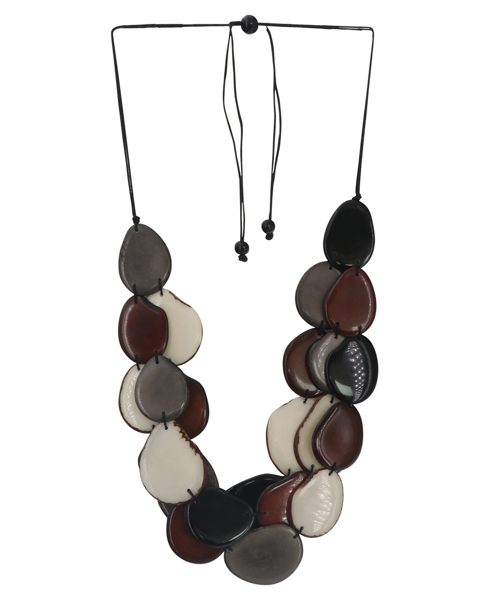 Neutral Toned Tagua Necklace