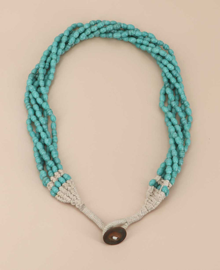 elongated bead necklace