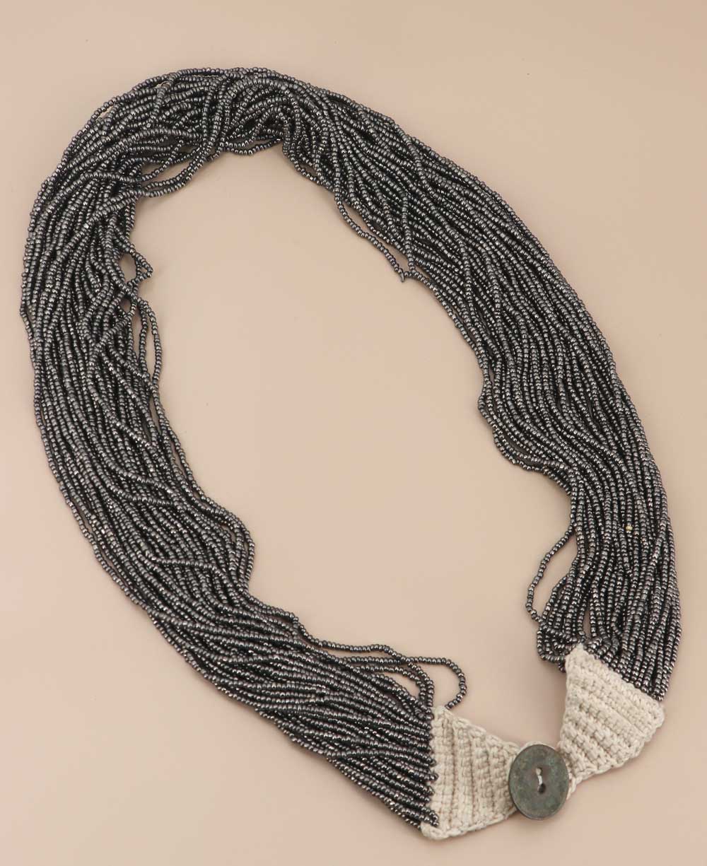 crochet statement necklace
