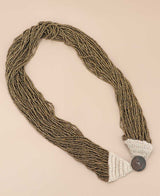 antique gold bead necklace