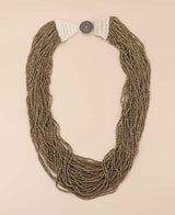 crochet work statement necklace