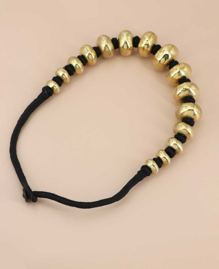 antique gold bead choker