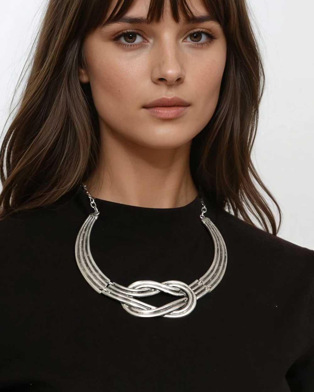 Infinity Knot Inspired Statement Necklace