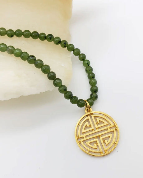 Jade Logevity Necklace