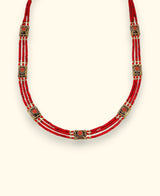 Beaded Tibetan Collar Necklace