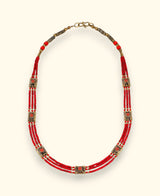 Beaded Tibetan Collar Necklace