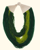 Cascade Green Beaded Statement Necklace