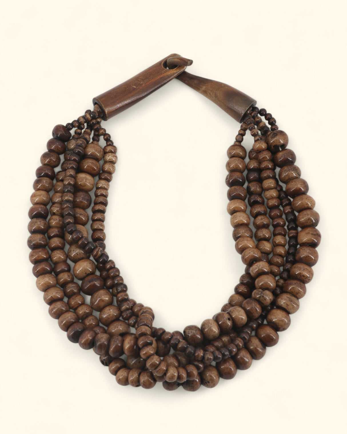 Tibetan Brown Bone Bead Necklace