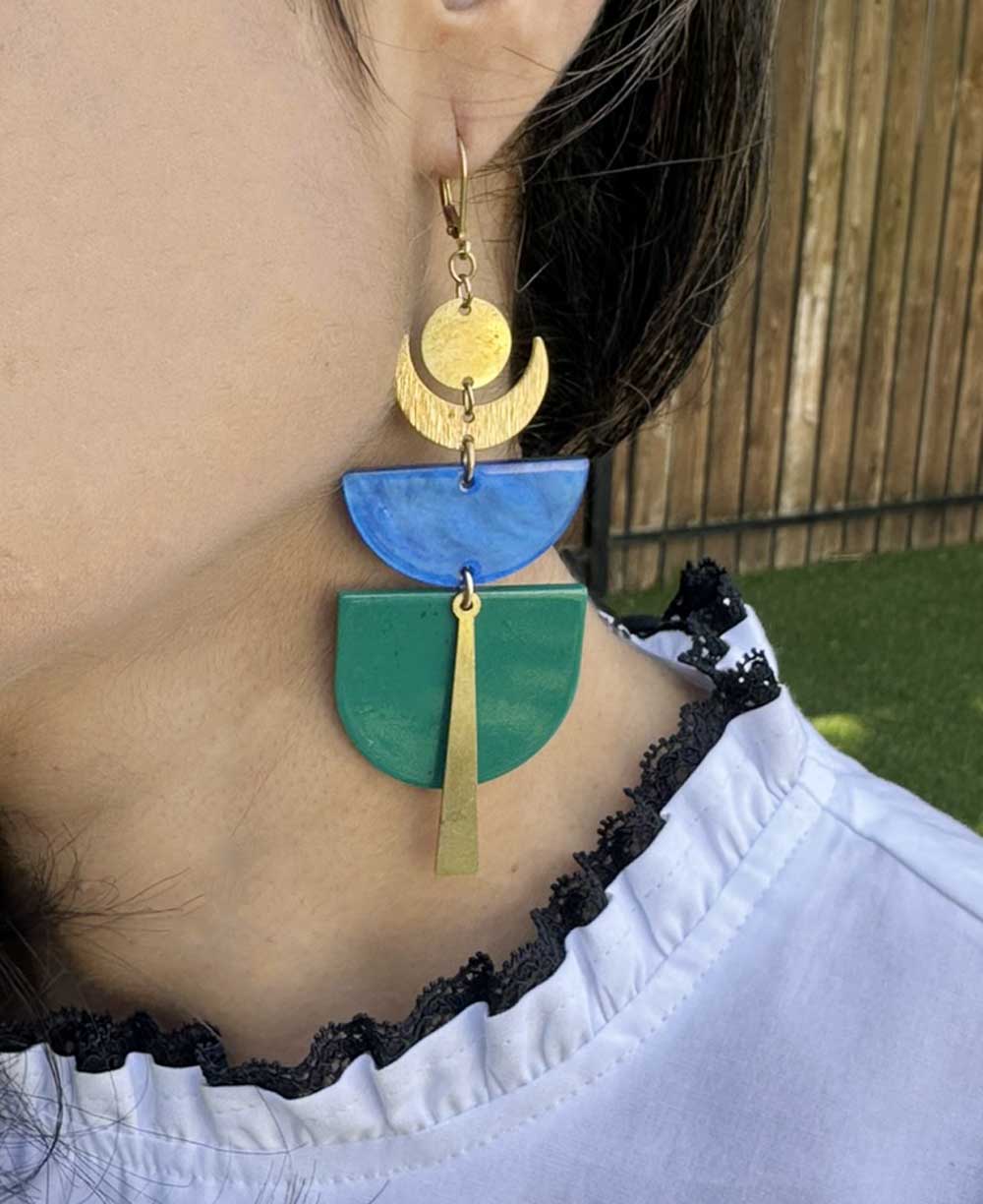 Fairtrade artisan-made dangle earrings