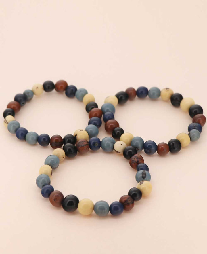 Mixed Shades Açaí Bead Bracelets