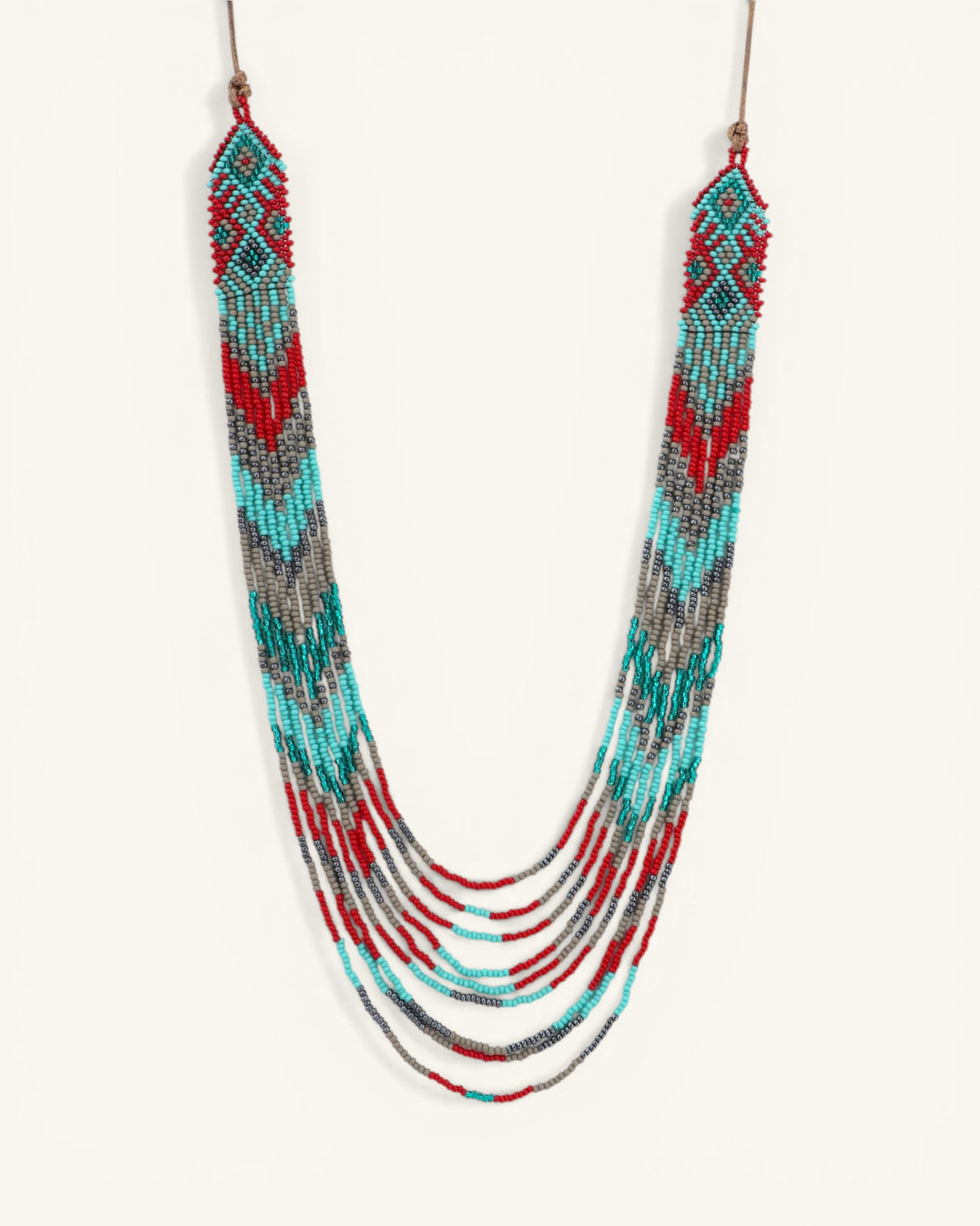 Multicolor Southwest Design Beaded Necklace