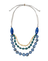 Idra necklace with Tagua, bombona, acai, and pambil beads