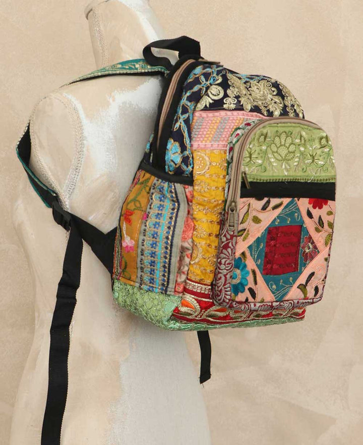 Sustainable Recycled Fabric Backpack