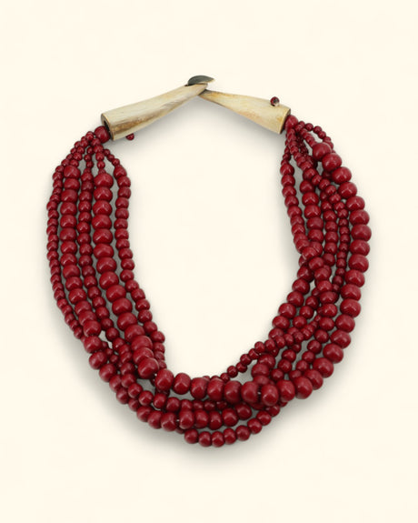 Red Beaded Neckalce