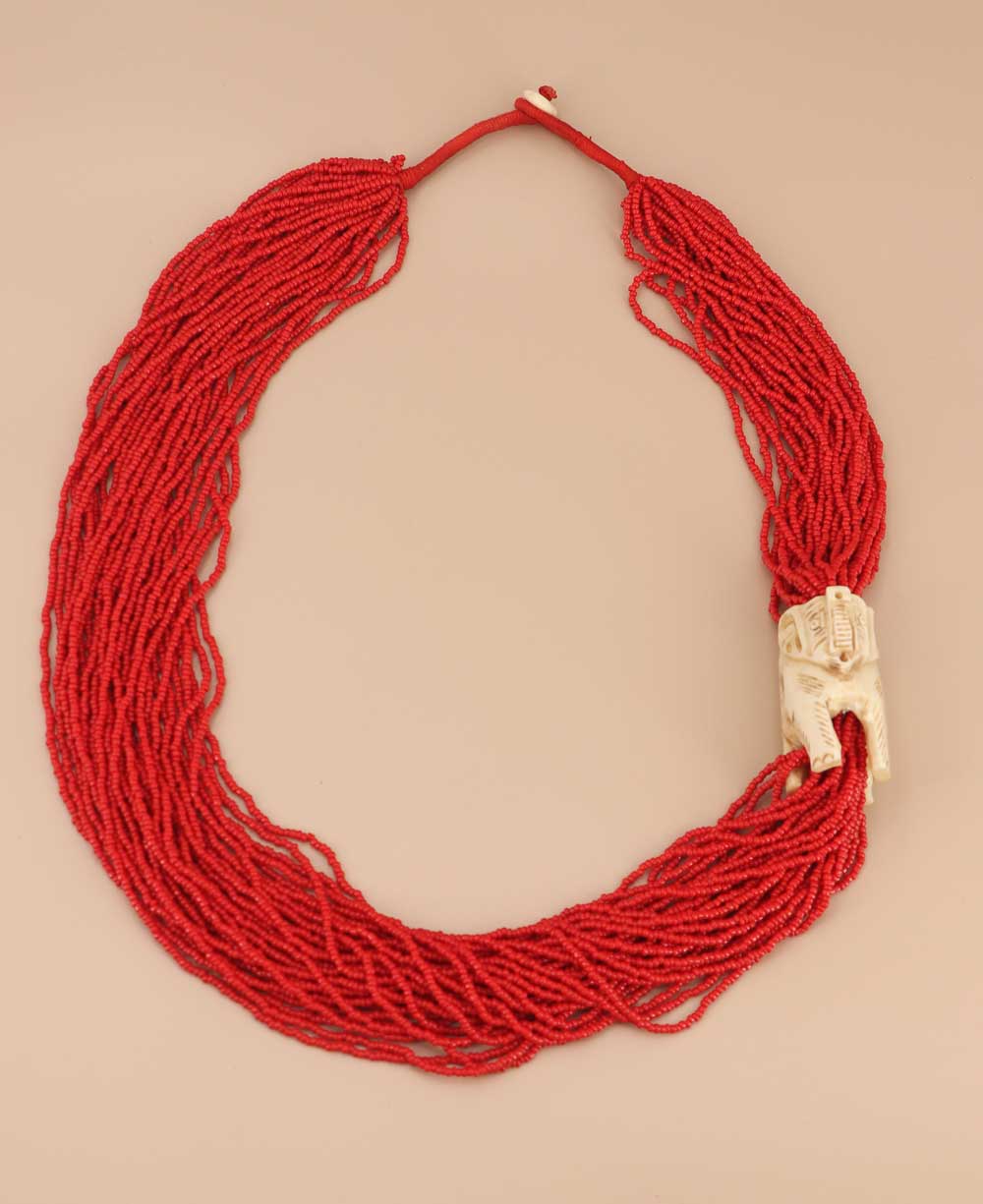 Red Beaded Necklace