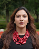 Twisted Multi-Strand Red Necklace