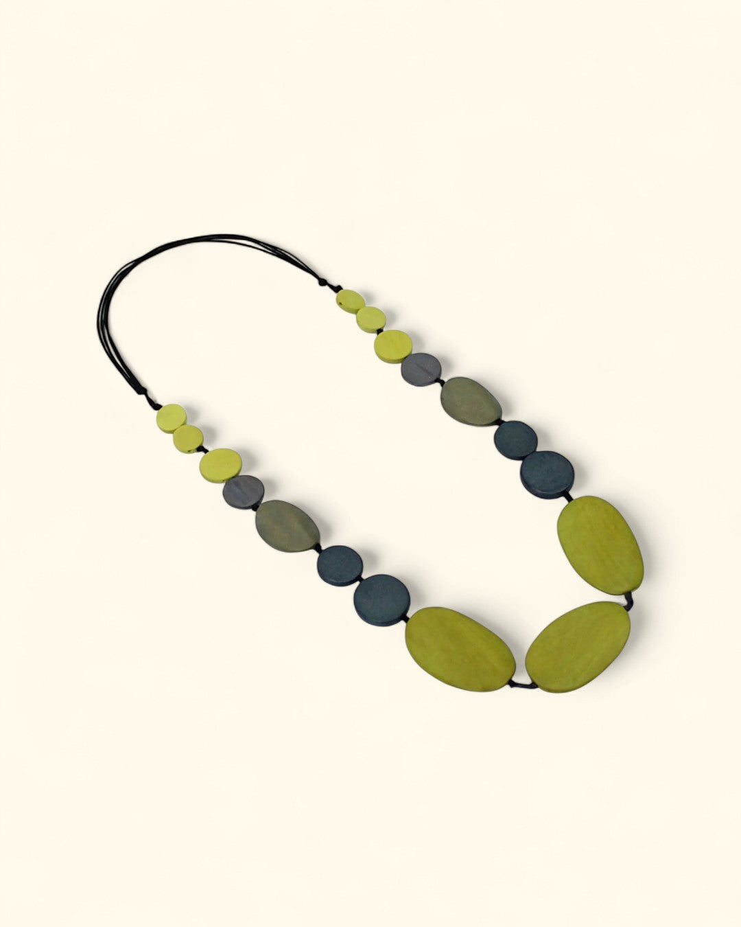 Lightweight artisan necklace in bold geometric design