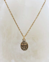Dainty Scarab of the Sun Egyptian Symbol Necklace