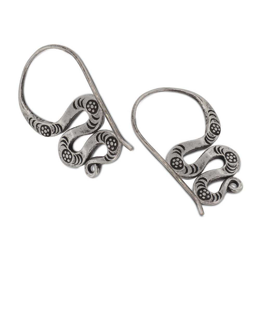 Threader snake earrings