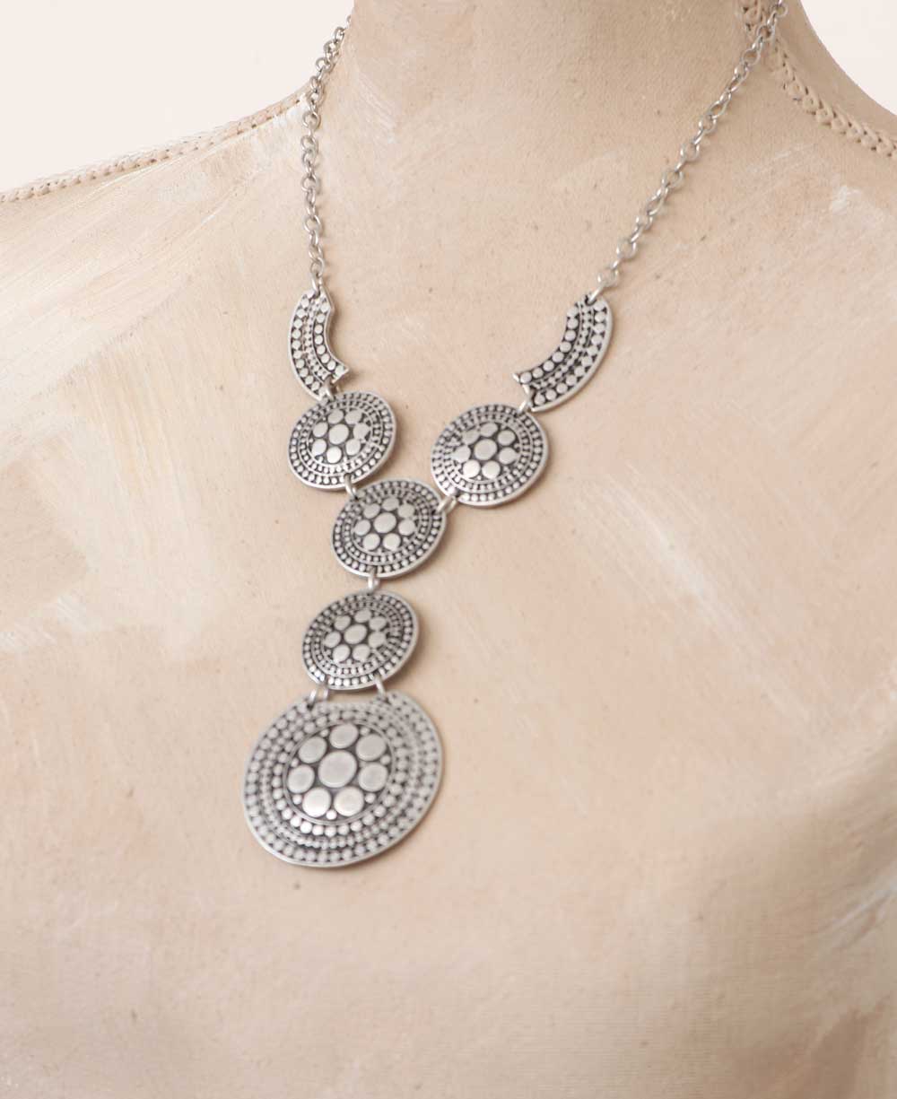 Handmade Pewter Necklace from Turkey