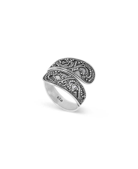 Sterling silver filigree ring