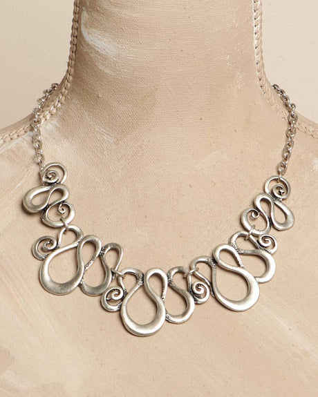Swirly Curves Organic Necklace