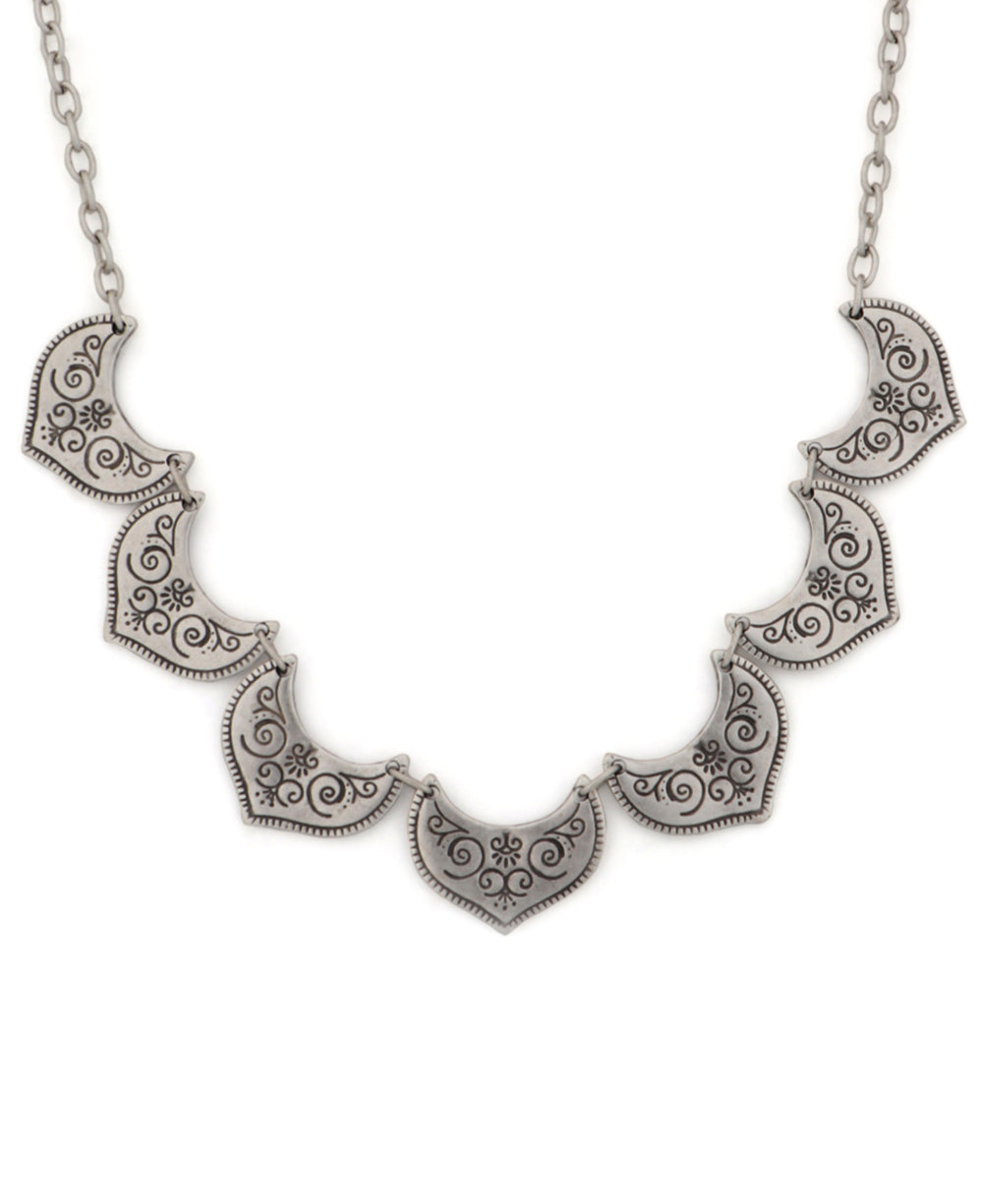Lotus petal statement necklace