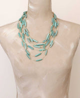 Tagua Tube Bead Overlay Necklace