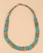 Tibetan aqua bead necklace handcrafted in Nepal