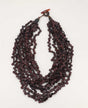 rich brown twisted strand necklace