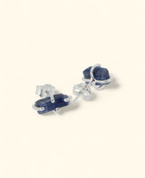 Sterling Silver Raw Cut Kyanite Stud Earrings