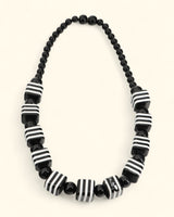 Monochrome Resin Bead Necklace