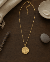 Celestial Tree of Life Gold Plated Necklace — necklaces, meditation corner lifestyle photo
