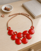 Crimson Radiance Tagua Necklace – Ecuador — necklaces, lifestyle vanity lifestyle photo