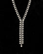 Cultural Elements silver-toned lariat necklace with round bead accents and a Y-shaped silhouette.