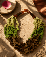 Forest Ombre Wood Necklace — necklaces, vibey shadow lifestyle photo