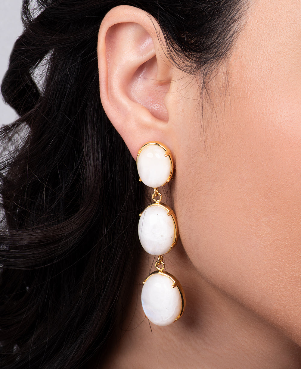 Moonstone Dangle Earrings