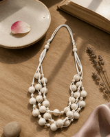 Layered Bead Wood Necklace — necklaces, lifestyle vanity lifestyle photo
