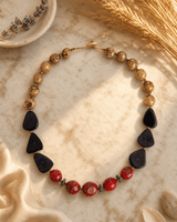 Olmedo Natural Seed & Tagua Necklace – Ecuador — necklaces, editorial marble warm lifestyle photo