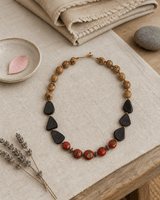 Olmedo Natural Seed & Tagua Necklace – Ecuador — necklaces, meditation corner lifestyle photo