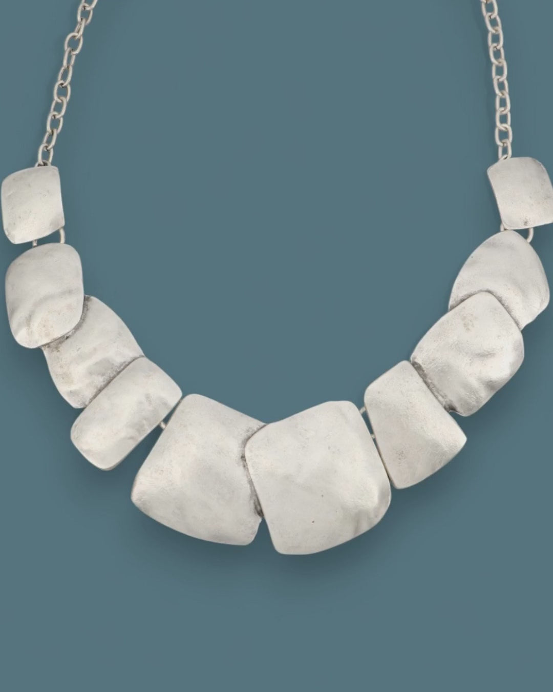 Tumbled Stone Statement Necklace