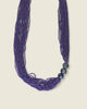 Multi-Strand Blue Glass Necklace