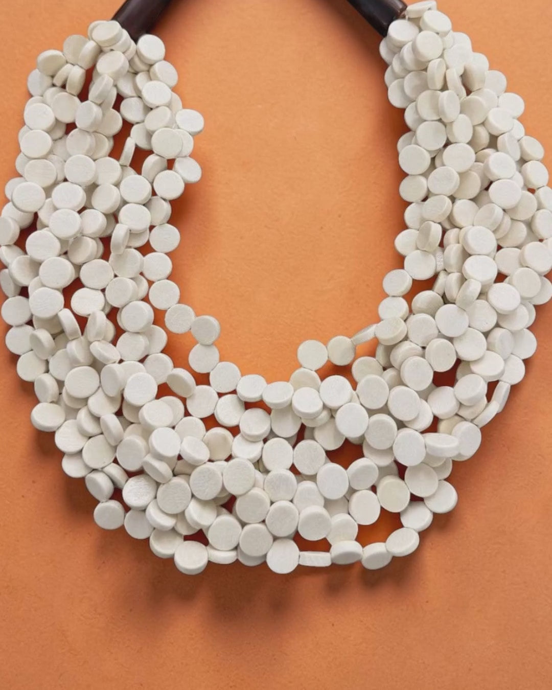 Soft White Twist Necklace