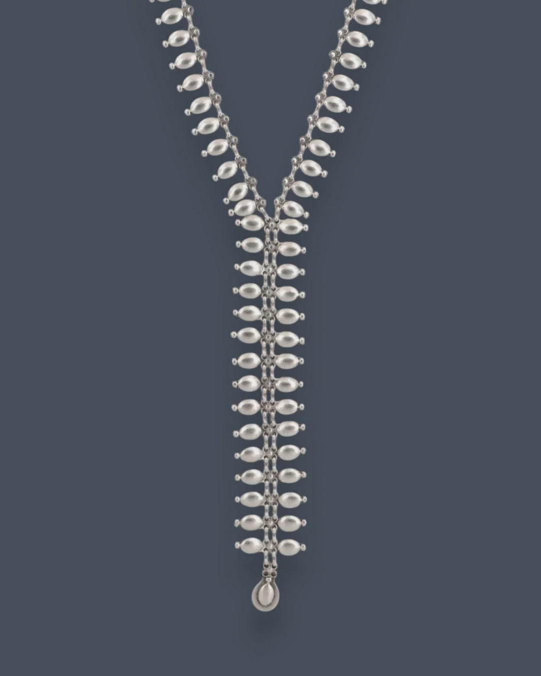 Lariat Metal Statement Necklace