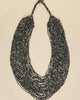 Grey Multi-Strand Glass Necklace